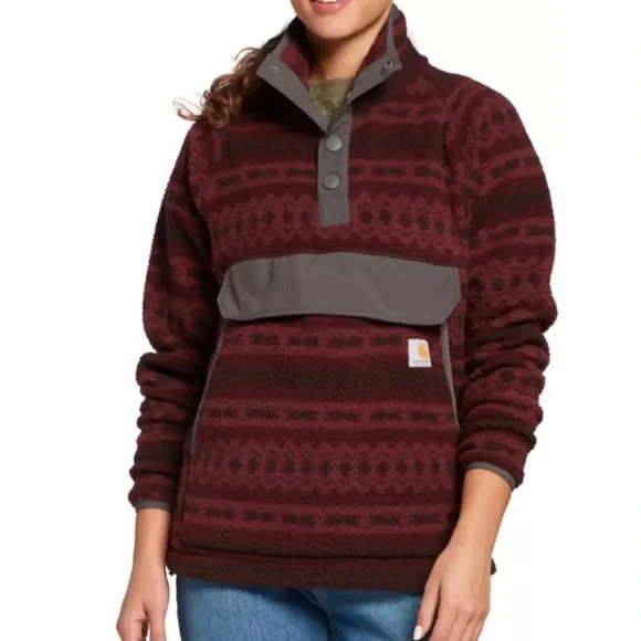 NWT Carhartt Relaxed Fit Fleece Pullover - Picture 1 of 2